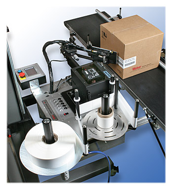 Model 5300 corner-wrap label printer applicator