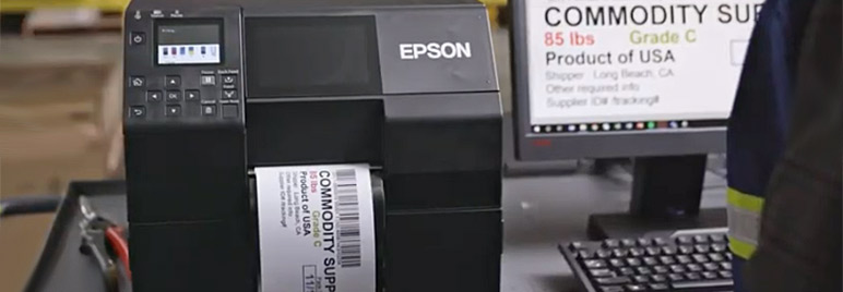 Epson C7500 label printer
